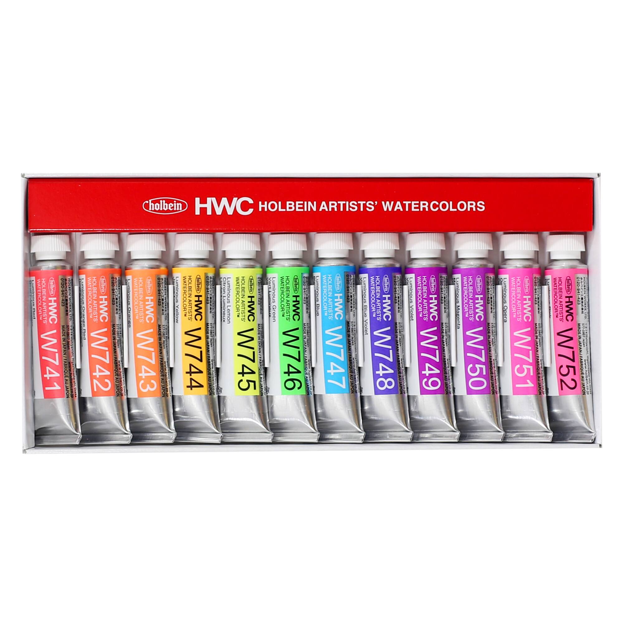 Holbein 12 Color Luminous Artist's Watercolor Set